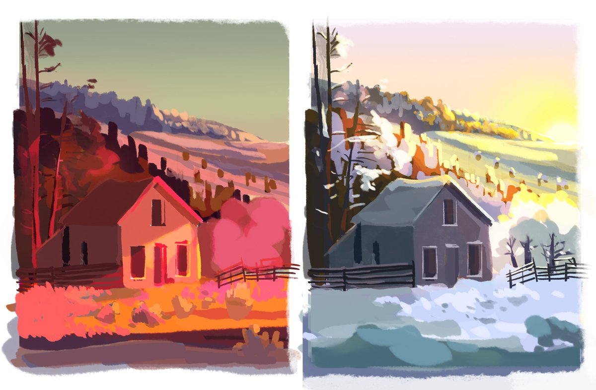 AmyLewis_Art's tweet photo. some thumbnail colour comps for my next painting :) #painting #colourstyling https://t.co/xlzgdefuXA