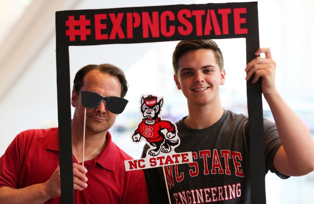 NCStatePFS's tweet photo. Are you new members of the #packparents family? Come see our table at all the Experience NC State events coming up! https://t.co/RMYI8uKQYP