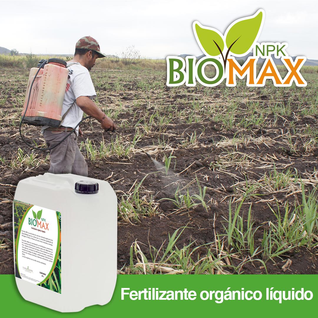Compostverde's tweet image. Bio Max NPK🌱, es un bio fertilizante orgánico líquido utilizado para frutales, cereales y hortalizas.

Puede ser aplicado de forma foliar para nutrir las plantas a través de sus hojas, o bien, directamente en el suelo para que los nutrientes sean absorbidos por las raíces.
