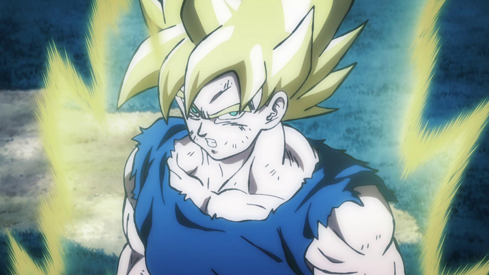 Super Saiyajin Goku (DBS REDRAW From DBS Ep13) But Altered even his Fluffy  SSJ Hair Cuz Why not!! : r/dbz