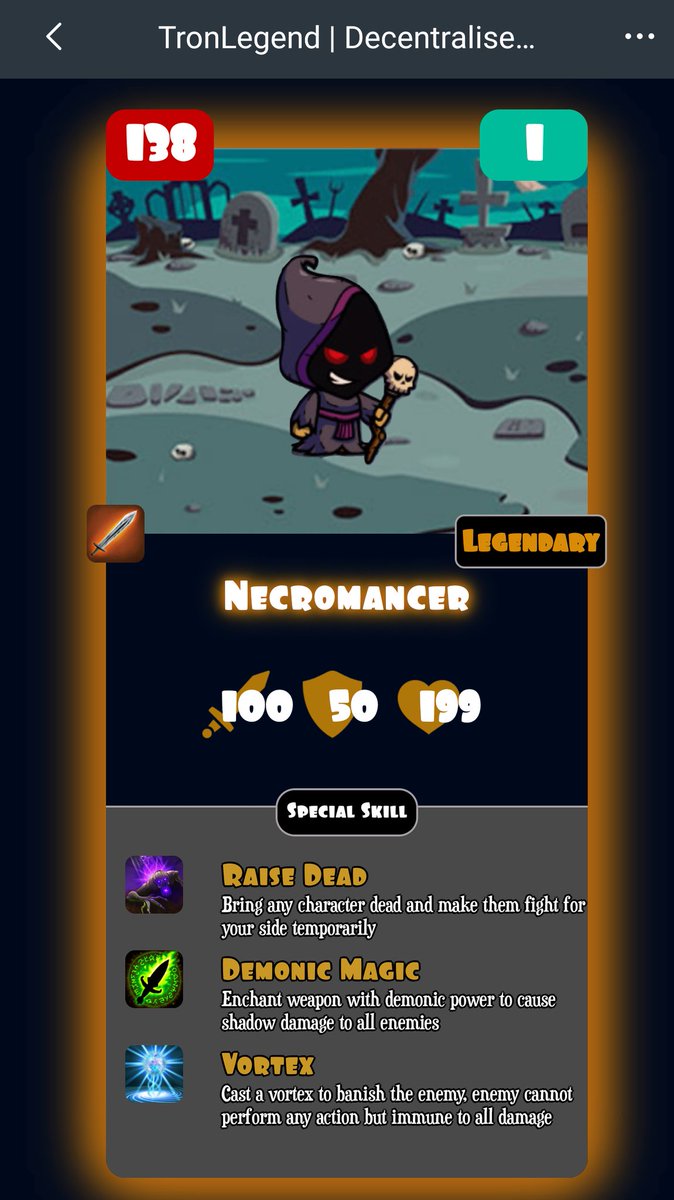 craftyme60's tweet photo. @ZalmanCK @Tronfoundation @TronLegendGames Got my self a legendary. 😃 https://t.co/BGyyLWOnUb