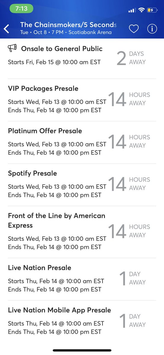 5sosworldalerts's tweet image. Here are all of the Ticketmaster pre-sales for the #WorldWarJoyTour! The pre-sales are all happening from February 13th-February 15th!