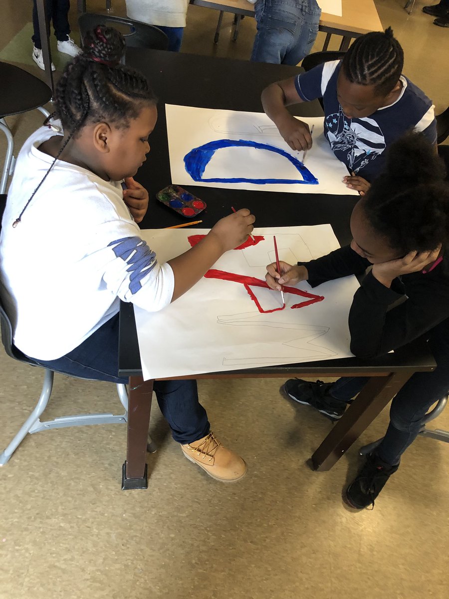 MrJacksonWCS's tweet photo. 4th graders worked in groups to create inspirational posters for black history month #winthedayattheJ https://t.co/0PdUzSHMAp