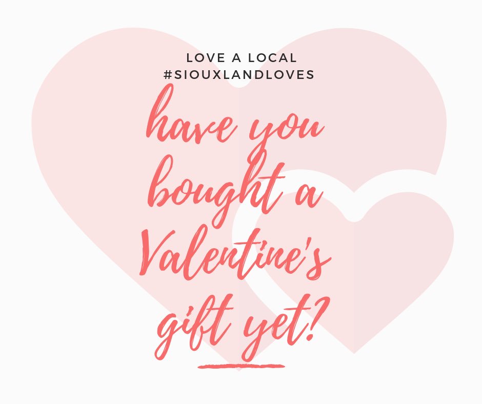 It’s not too late‼️

Stop by a local business this year to grab your valentine a gift! 🥰 We’re sure they’ll love it. 

Don’t forget to snap a selfie with your receipt 😉 #siouxlandloves