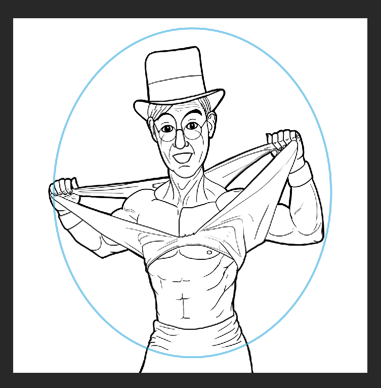 Our artist has shared another preview of the new art for the #brexit #boardgame. Let us introduce you to the honorable <a href="/Jacob_Rees_Mogg/">Jacob Rees-Mogg</a>...as <a href="/HulkHogan/">Hulk Hogan</a>. 
Release the Rees! It's MOGGMANIA!