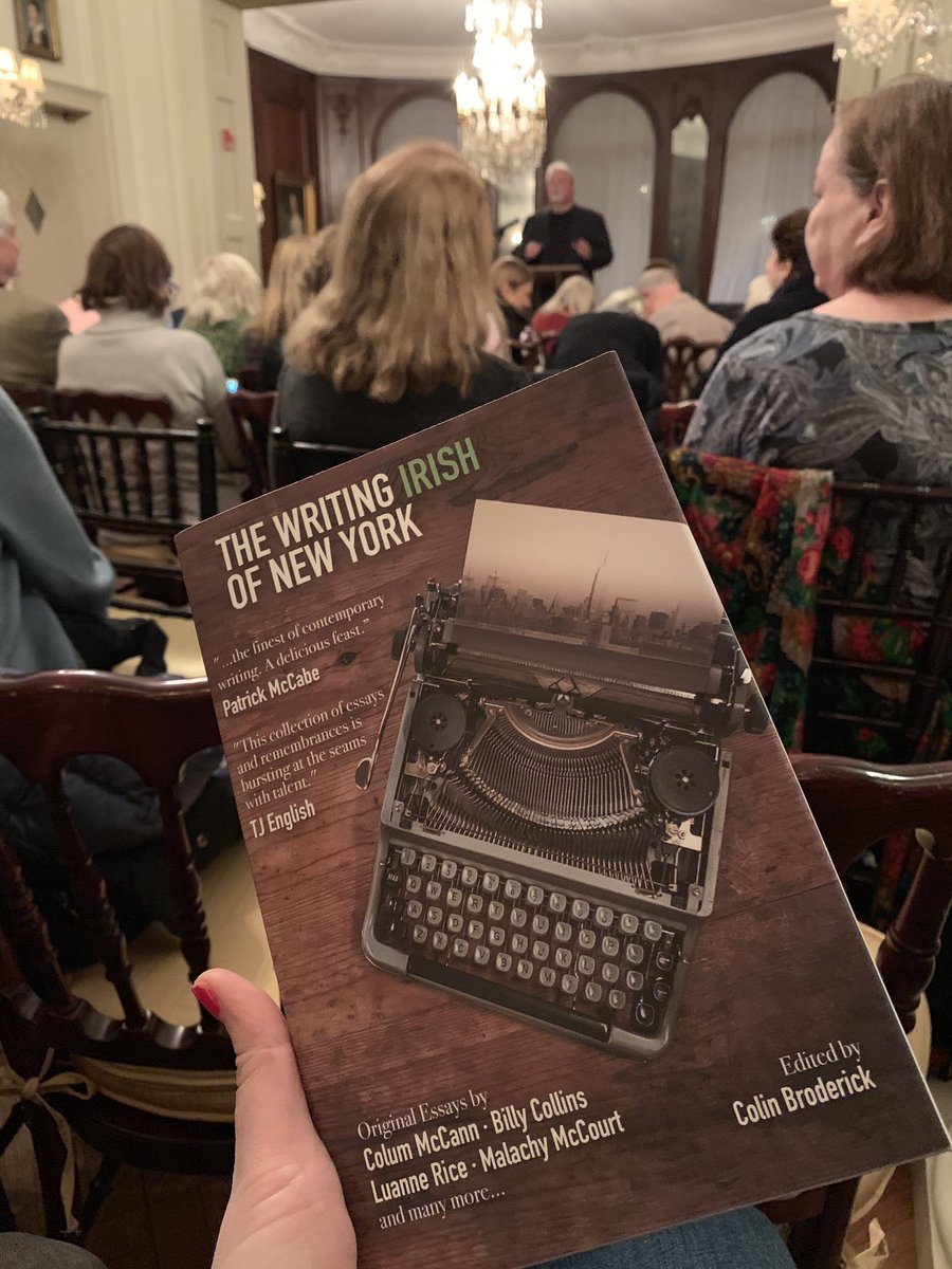 emmamaistanton's tweet photo. Excited to hear @colin_broderick talk about his experience writing “The Writing Irish of New York” @AIHSNYC at an event organized by the amazing @colgan_sophie #irishwriters #irishinnewyork #writingirish https://t.co/rME7sN7PHI