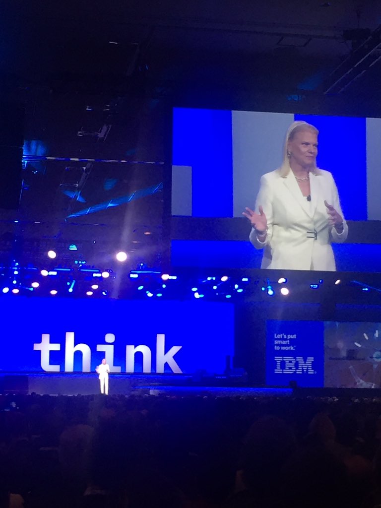 putteh1's tweet photo. Opening of Think 2019 by Ginni Rometti together with captains of industry with a couple of thousands clients and business partners plus Jim Whitehurst ceo of Redhat. #Think2019⁠ ⁠ https://t.co/6zSbBtOghI