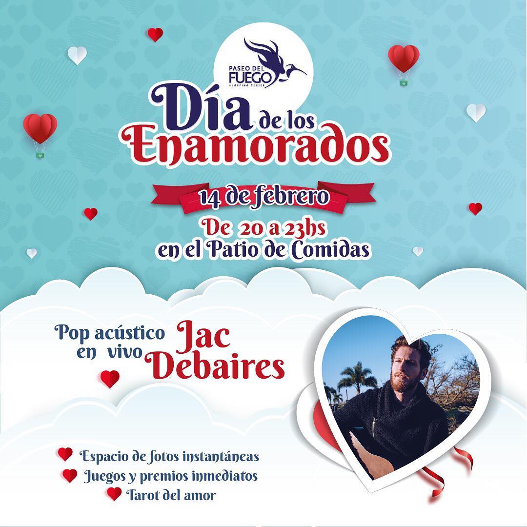 Día de los Enamorados en el Shopping ❤️
14 de febrero de 20 a 23 hs en el Patio de comidas

- Tarot del amor 🔮
- Espacio de fotos instantaneas 📸
- Juegos y premios inmediatos 🎁

¡Te esperamos!