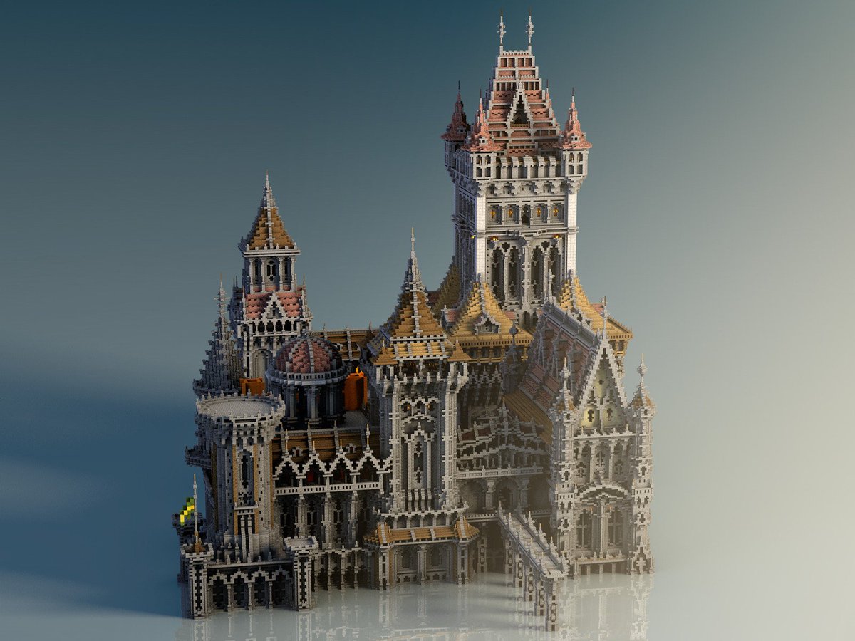 _oakley09_'s tweet photo. Continued building that castle I started years ago and made a render in Cinema 4D. https://t.co/IYHcO4rnzt