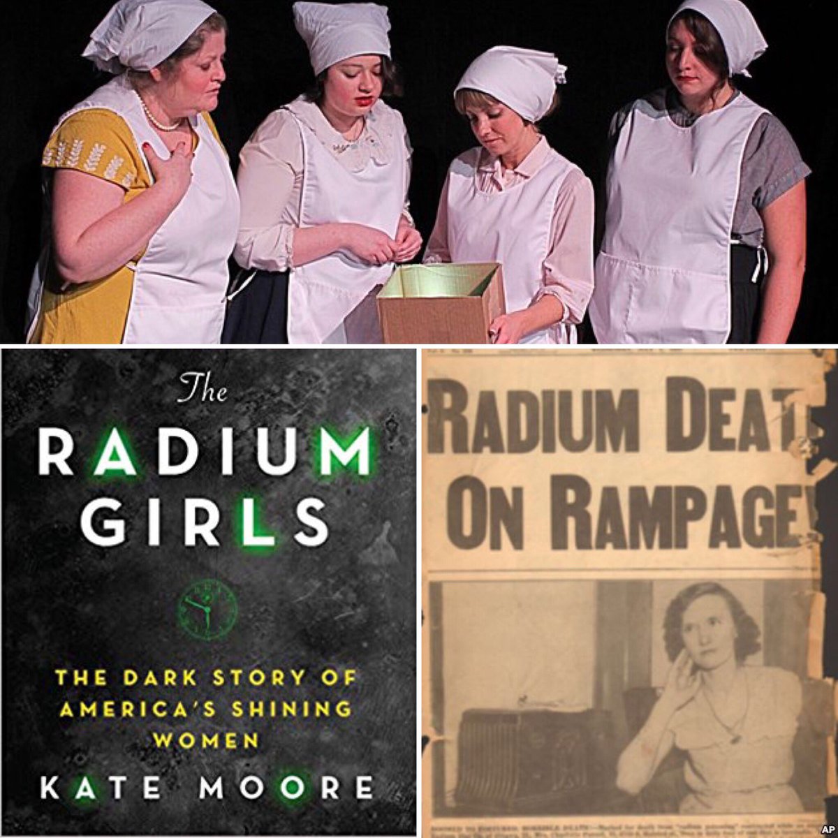 LitNewEngland's tweet photo. Latest post: The #RadiumGirls and the Power of Women’s Anger, https://t.co/c0VHra8MnW including @KateBooks @LucyVN @wnpr @rtraister @FareedZakaria @milfordartsCT #bookreviews #books #bookbloggers #theseshininglives #nonfiction #workersrights #milford #ct #womesnrights https://t.co/xQEG7x3onY