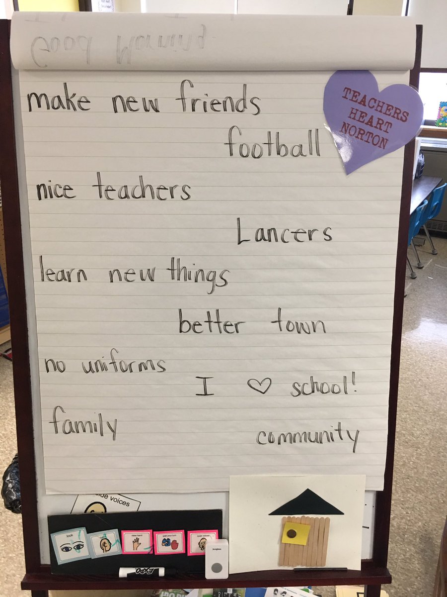 aweeden6's tweet photo. #TeachersHeartNorton The kids and I discussed why we love Norton. https://t.co/1ytQvUt7I9
