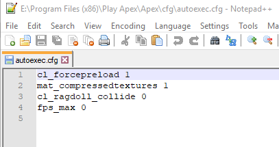 Based Mendo Here Are My Apex Legends Launch Options And Autoexec If You Guys Want Some More Fps N Shit T Co Bhq2siteer Twitter