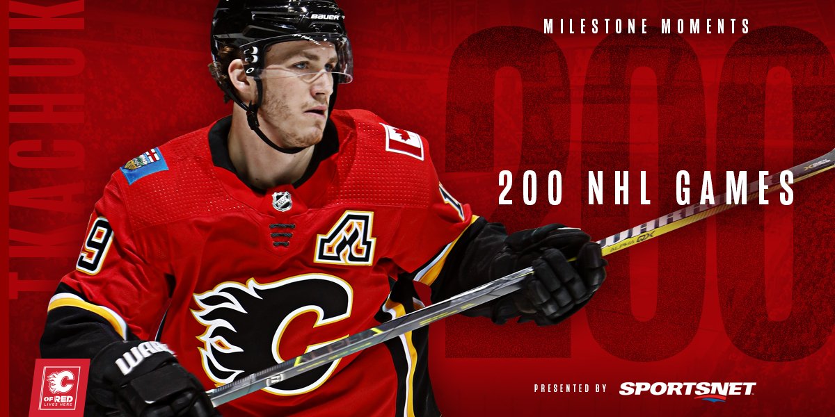 .<a href="/Sportsnet/">Sportsnet</a> Milestone Moment: Chucky is playing in his 200th NHL game tonight!

#CGYvsTBL | #Flames