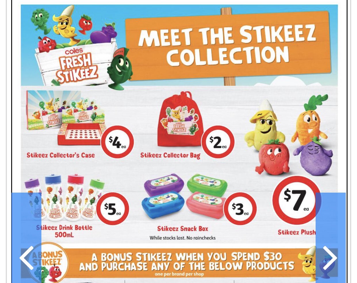 coles stikeez lemon