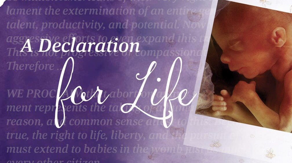 FocusFamily's tweet photo. No matter who you are, whether you’re a church leader, medical professional, student, or a passionate individual of goodwill, will you be a voice for the pre-born by reading, signing, and sharing The Declaration for Life? #IAmProLife #SeeLifeClearly

https://t.co/6VqpaF20Dc https://t.co/s6hcRdCaGy