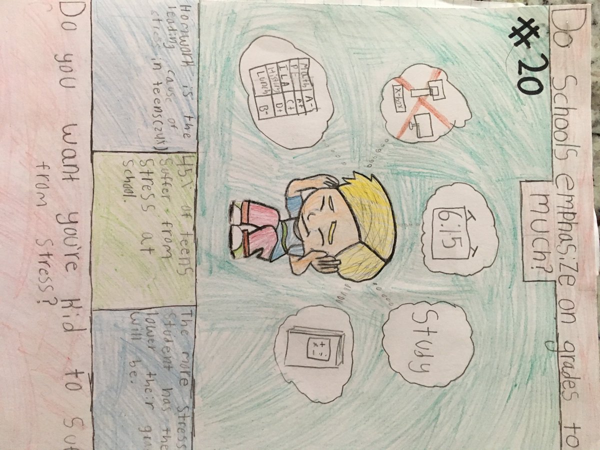 GraceBeisel's tweet photo. My student really did a great job on their persuasive projects.  They chose some really challenging topics such as Strong Cards, Equality for Women, Grades and Stress, No Homework policies, Keeping the Arts in school,  banning Standardized testing and so many more  #PatriotStrong https://t.co/c7O0VISzDh