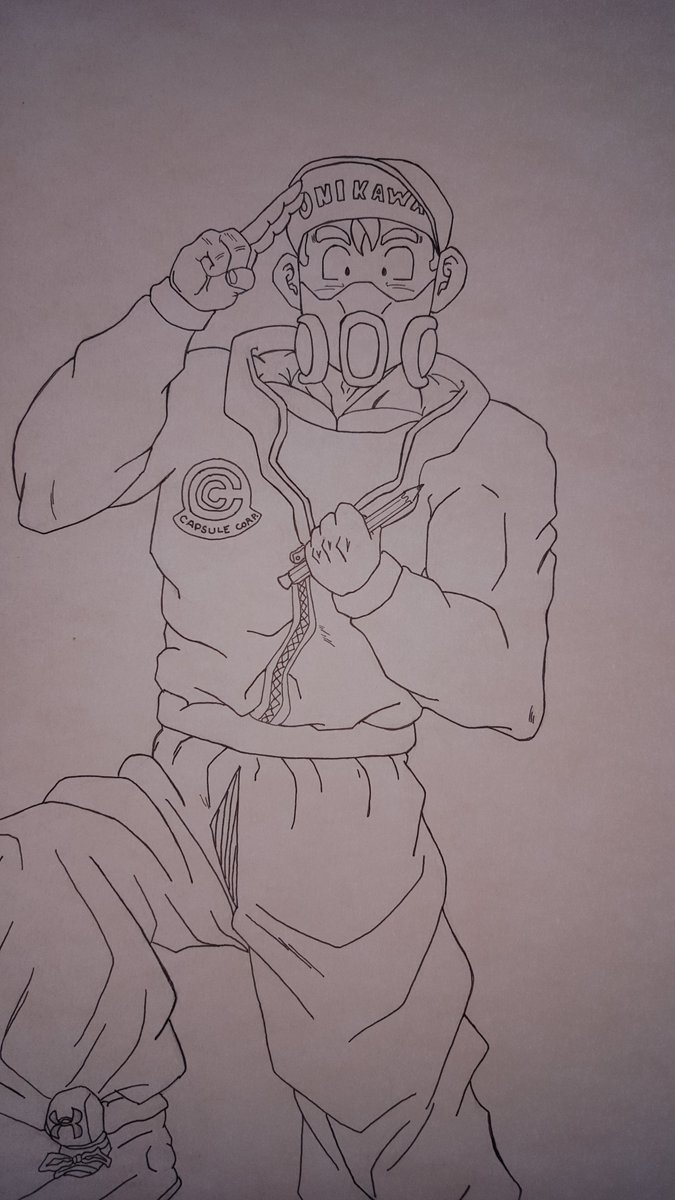 TOBLETV's tweet photo. Osu, ora Onikawa ! 

J'ai fait il y a peu mon logo avec moi en personnage de Dragon Ball et un crayon dans ma main ! J'ai vraiment apprécié à le faire. https://t.co/HxwguuUxiT