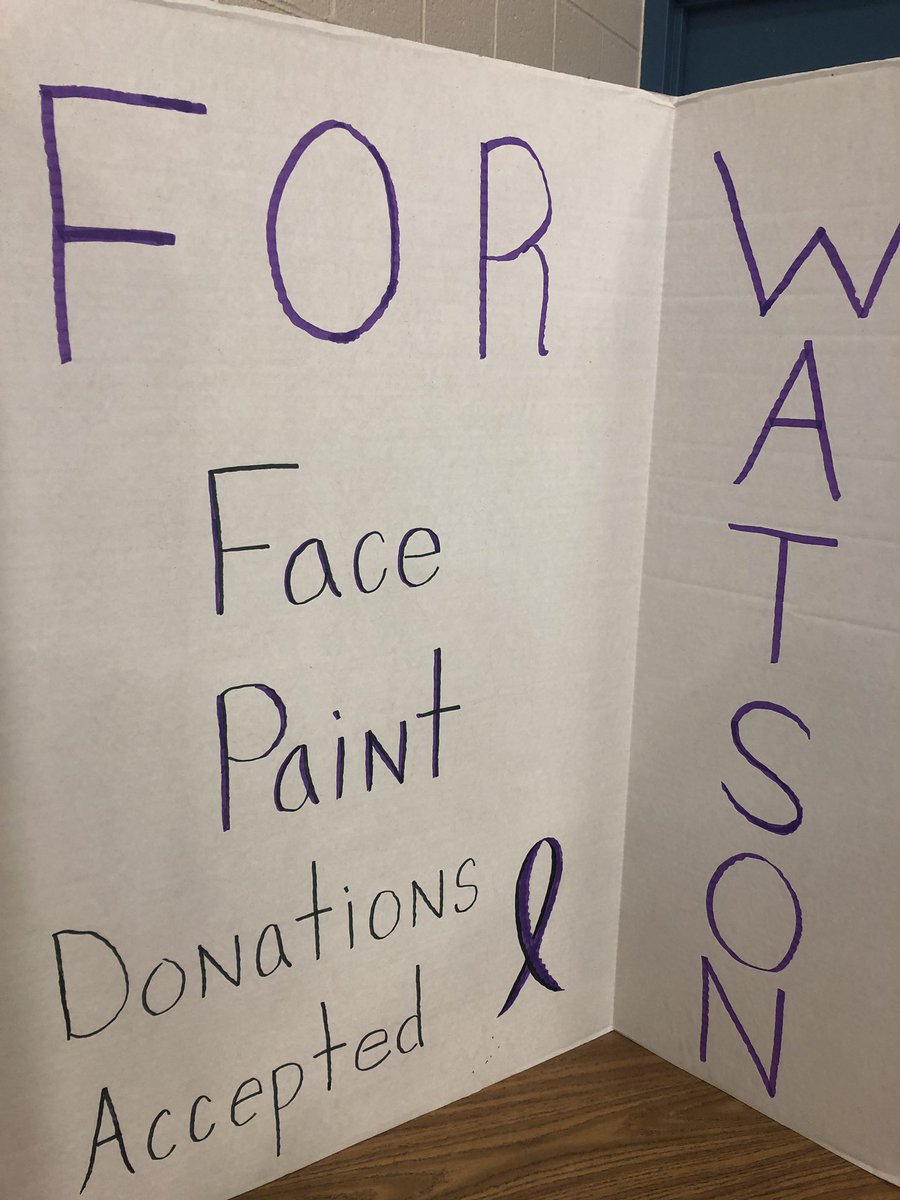 IlaynaBusch's tweet photo. Great game vs. Batavia tonight. Loving all the support for Watson! #WinForWatson #SweenForThreee 💜🏀 https://t.co/pk9qDYoqbK