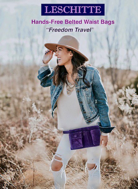 leschitte's tweet image. Hands-Free travel with the LeSchitte waist bag.  schittee.com.