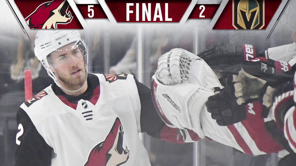 ArizonaCoyotes's tweet photo. Celebrate we did. https://t.co/H1koWNEknG