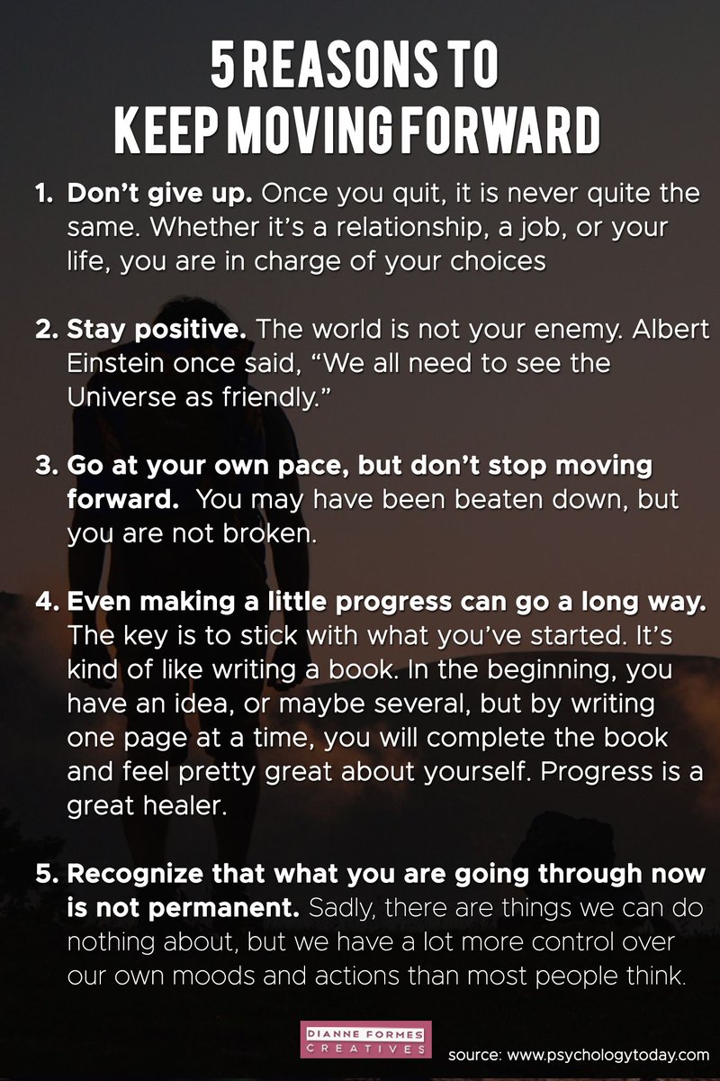 dhformes's tweet photo. "5 Reasons to Keep Moving Forward"

#motivation #success #quotes #dailyquote #startup #business #lifequotes #hustle #grind #entrepreneur https://t.co/pyvzmZM7fO