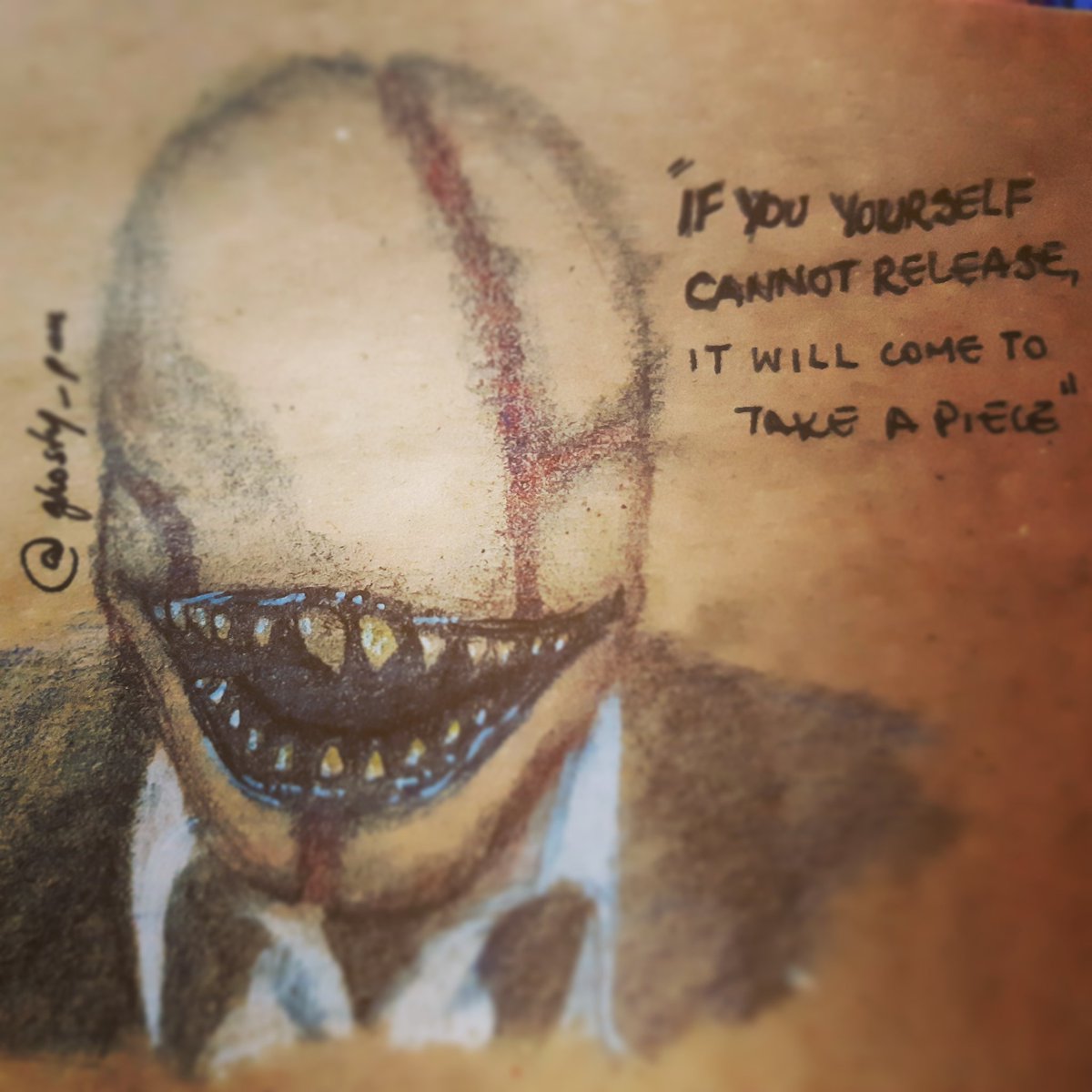 Ghosty_Pau's tweet image. I can't sleep so... here, have a Look-See fanart!! Sweet dreams!! :D

#fanart #TheLookSee #CryptTV #Monster #art #traditionalart