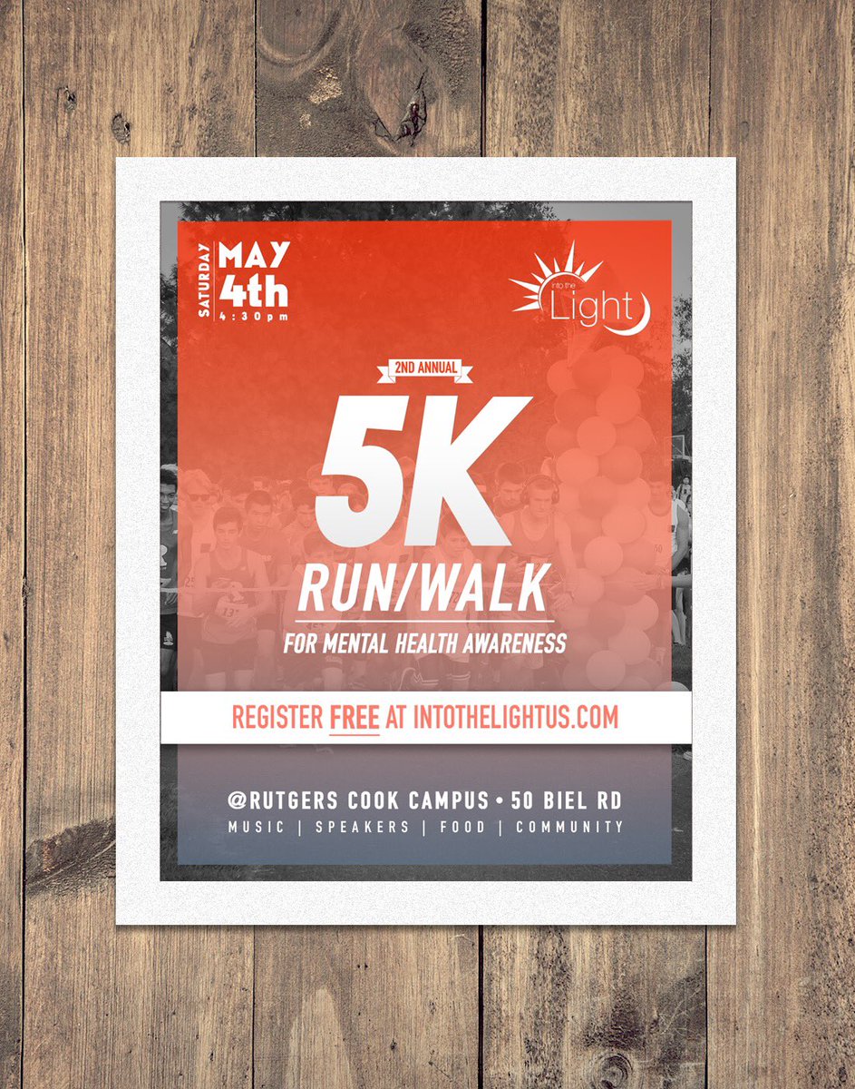 May 4th is right around the corner! Our 2nd annual run/walk (this year it’s really a 5K 😉) will take place at 4:30 PM at Rutgers University, Cook campus.