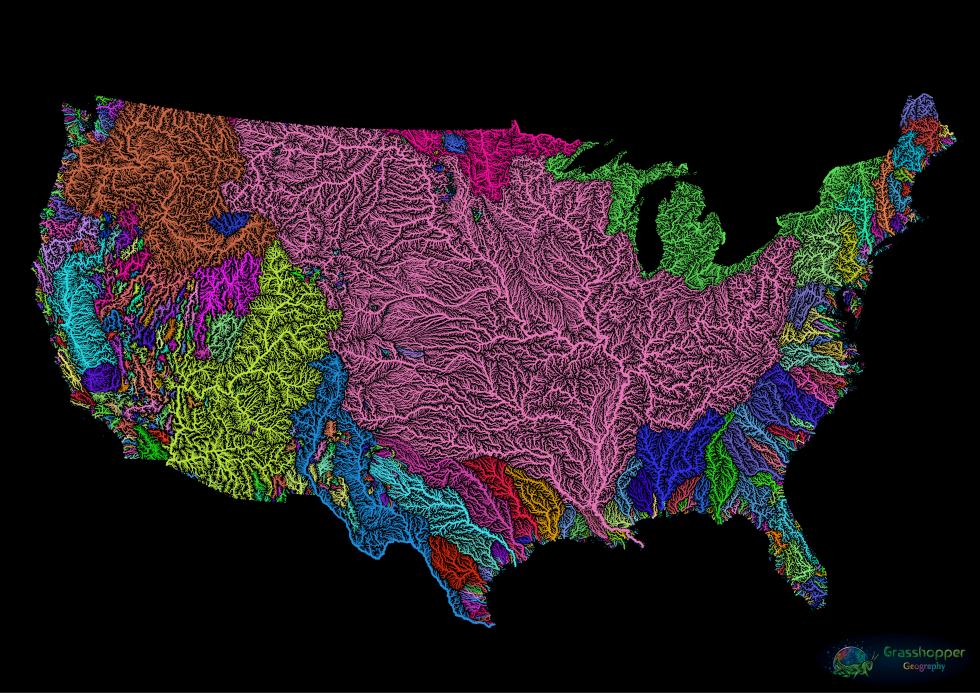 The world's watersheds, mapped in gorgeous detail buff.ly/2DwnExW
