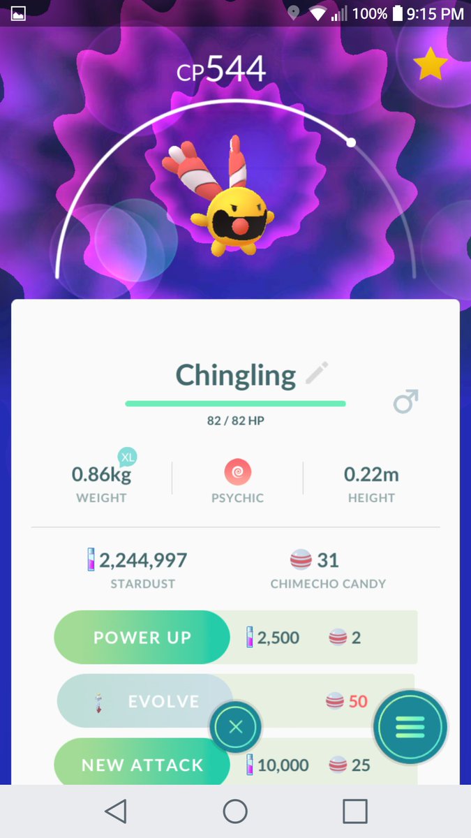 radman197's tweet image. Finally hatched the #babypokèmon and I wanted #Chingling