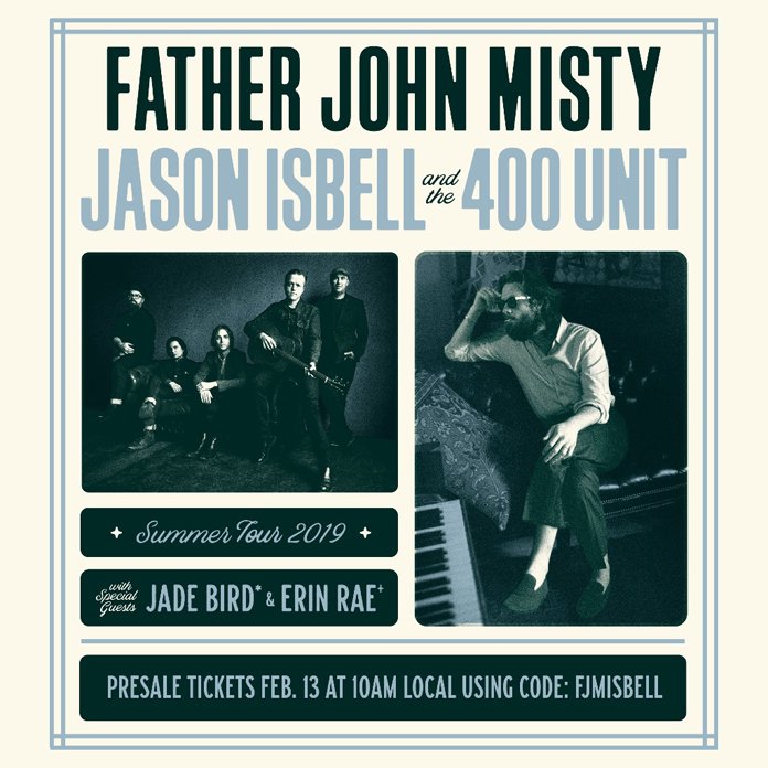 Under_Radar_Mag's tweet photo. Father John Misty (@subpop/@SubPoplicity) has teamed up with Jason Isbell and the 400 Unit (@JasonIsbell) for some co-headlining tour dates this summer. #FatherJohnMisty #JasonIsbell #tour #CoHeadlining #shows https://t.co/9FgZ6QFLaO https://t.co/tBd9X4y1sO