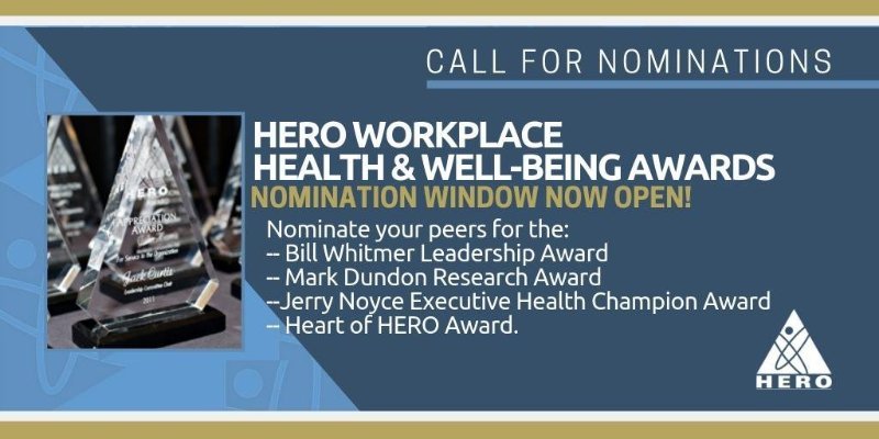 HEROehm's tweet photo. HERO president @karenhmoseley shared ideas from our 2018 Health and Well-Being Awards winners in this @workforcenews article. Know someone who exemplifies best practices in well-being? Nominations for the 2019 #HWBA Awards are open now. Read the article: https://t.co/ryQXfZhZGb https://t.co/QruXm8QMCY