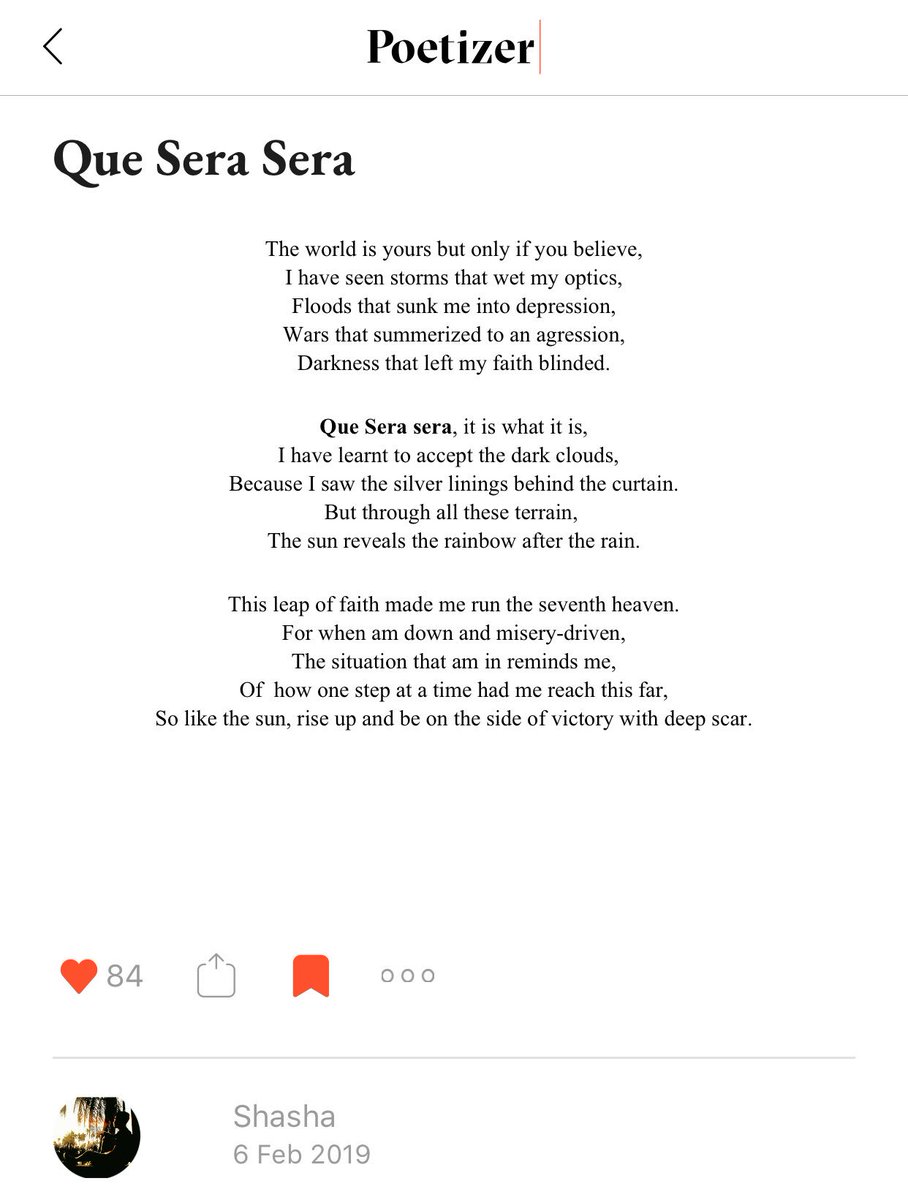 PoetrySanja's tweet photo. Another beautiful poem by Shasha on Poetizer https://t.co/mrDa5E6OII ❤️, comment, share and show your magic through words 😊 https://t.co/bRd8lwGEDw