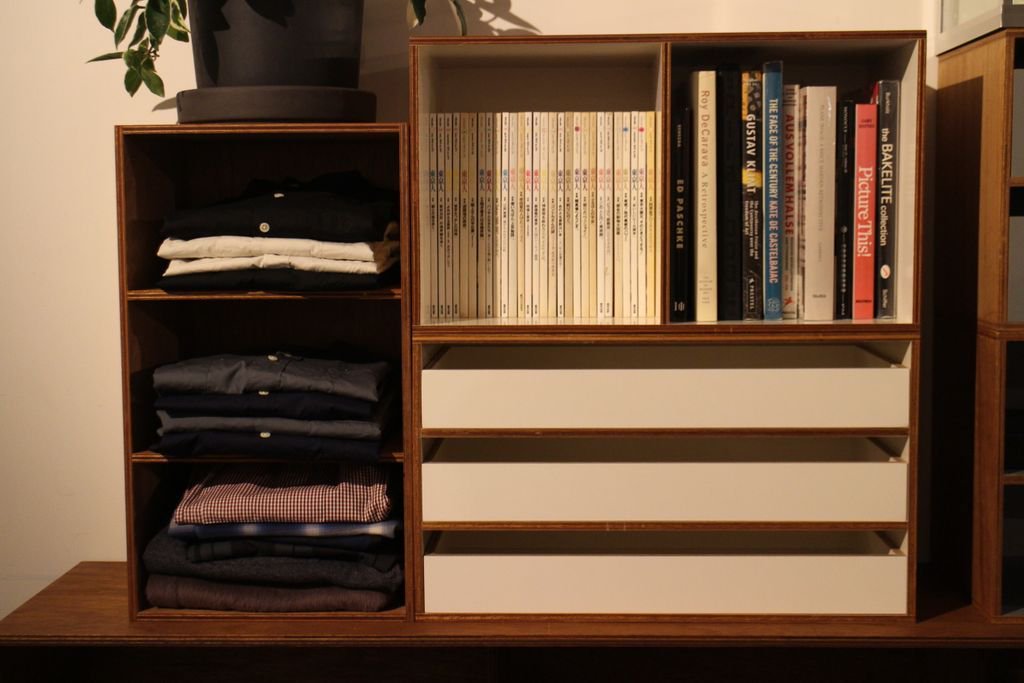 D&DEPARTMENT LAUAN SHELVES - 収納家具