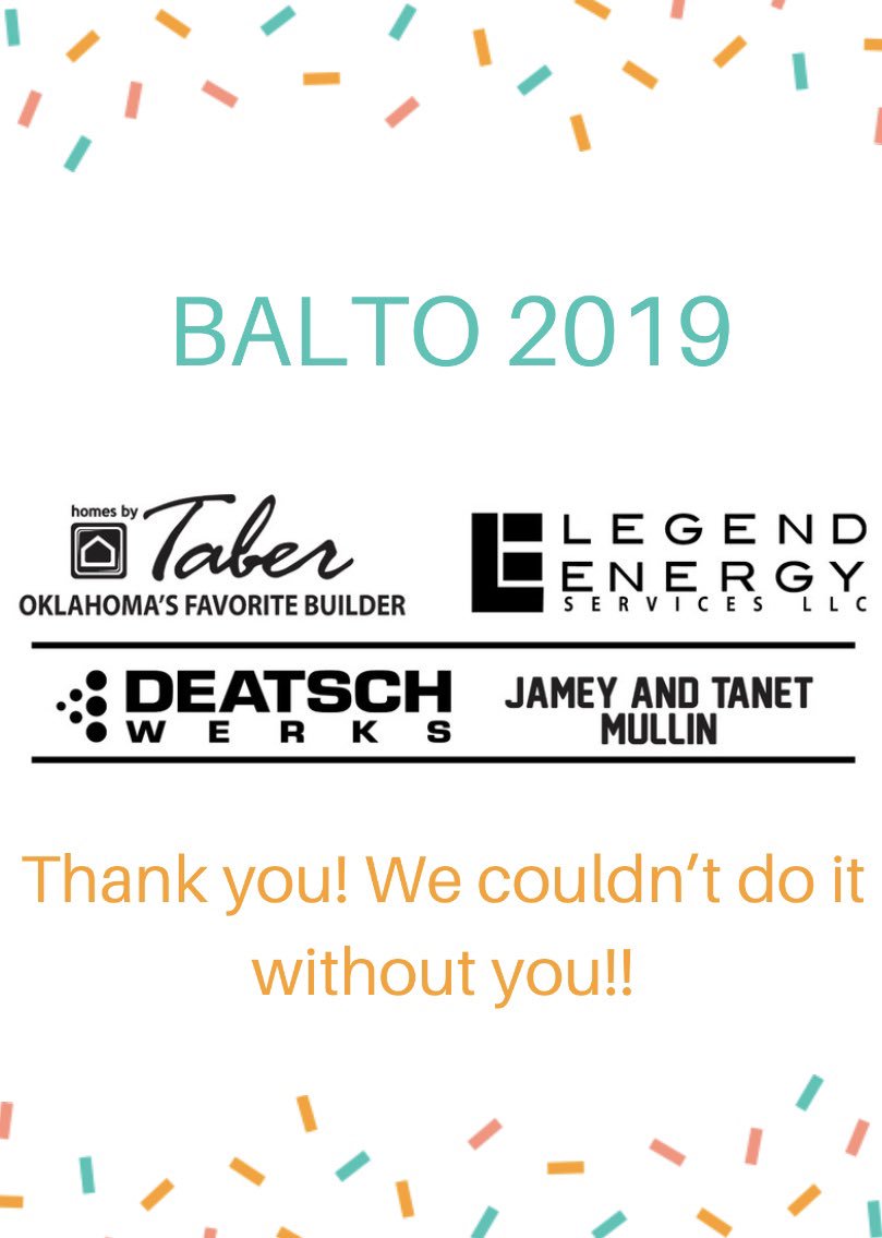 baltoweek's tweet photo. We just want to thank our 2019 sponsors for supporting BALTO this year! It means the world to us! https://t.co/5iS9uIfNiL