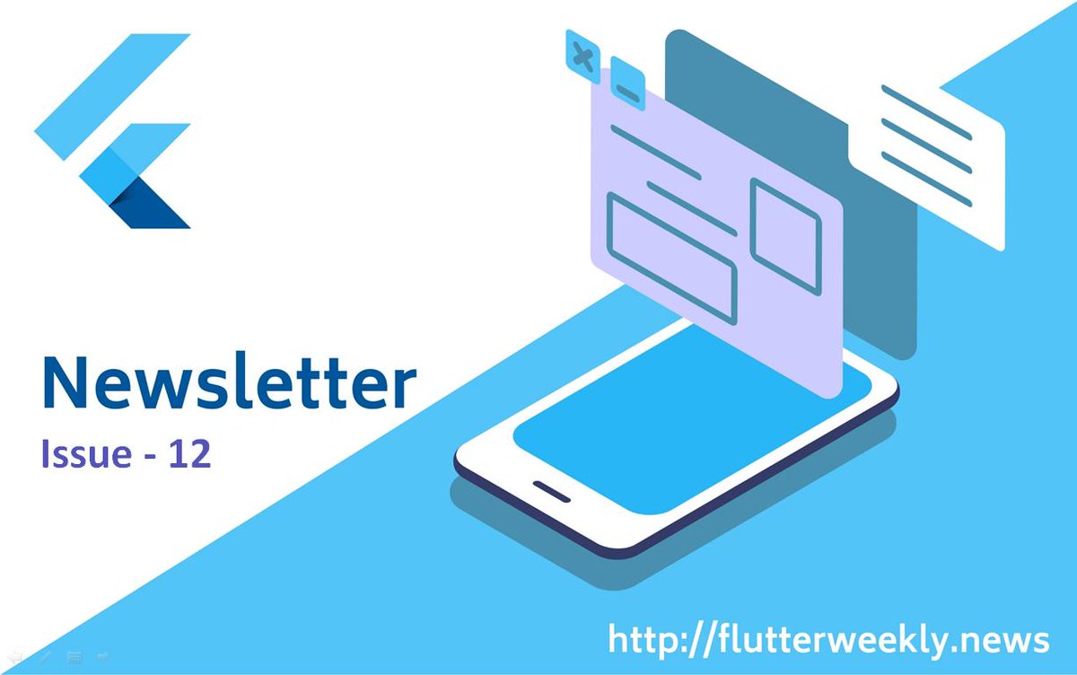 flutterioweekly's tweet image. Flutter Weekly Issue-12 is out!

flutterweekly.news/issue-12 

#Flutter #Flutterio

Featured @pblead26 @atarikguney @ibhavikmakwana @stefanjblos @tpolansk @shubham5895 @pedromassangom @imthepk @mjohnsullivan @pavanpodila @geekyants @itsallwidgets