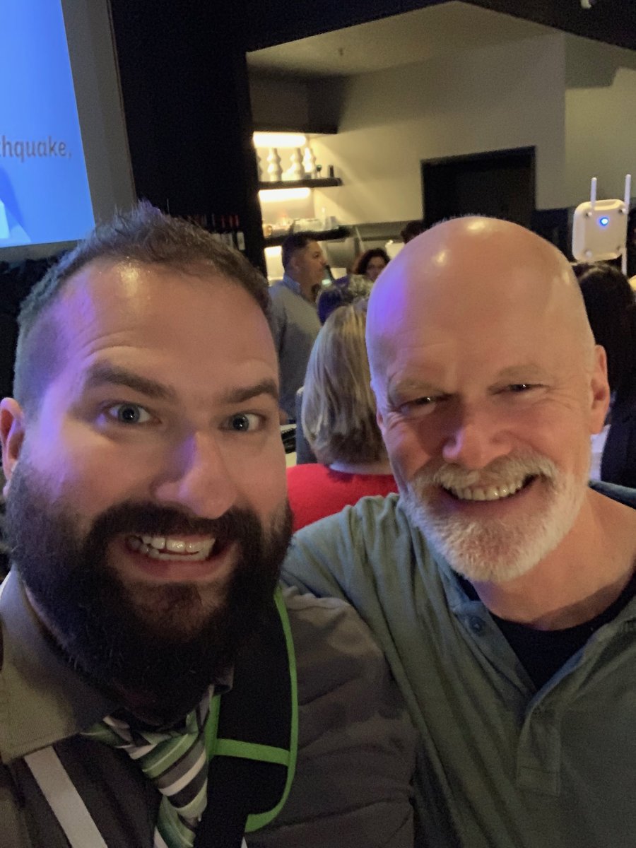 theRab's tweet image. Scott!! 

⁦@scottlaningham⁩ is one of my favorite people. #codecafe #think2019 ⁦@IBMDeveloper⁩