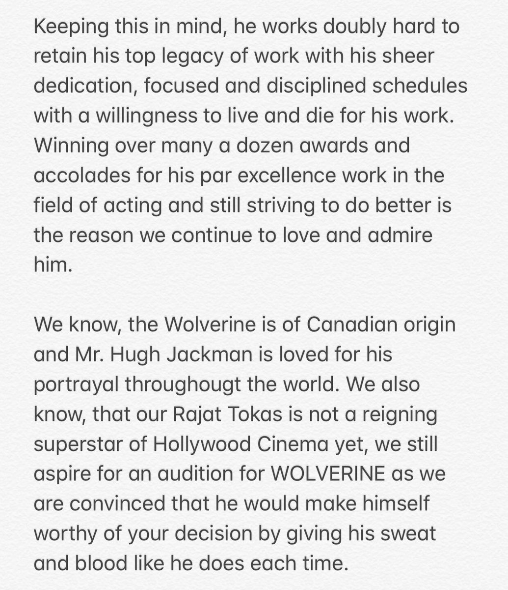 TeamRajatTokas's tweet photo. RESPECTED SIR 😇
@Kevfeige @Marvel @MarvelStudios @getFANDOM 
KINDLY CONSIDER OUR REQUESTS
SINCE YOU ARE SEARCHING A NEW #WOLVERINE .. PEOPLE ARE SUGGESTING FOR UNKNOWN FACE . WOULD LOVE TO SUGGEST A INDIAN ACTOR @RajjatTokas 
HE WILL GIVE HIS BEST KINDLY GIVE A CHANCE 😇🙏 https://t.co/P2B1NhyYdF