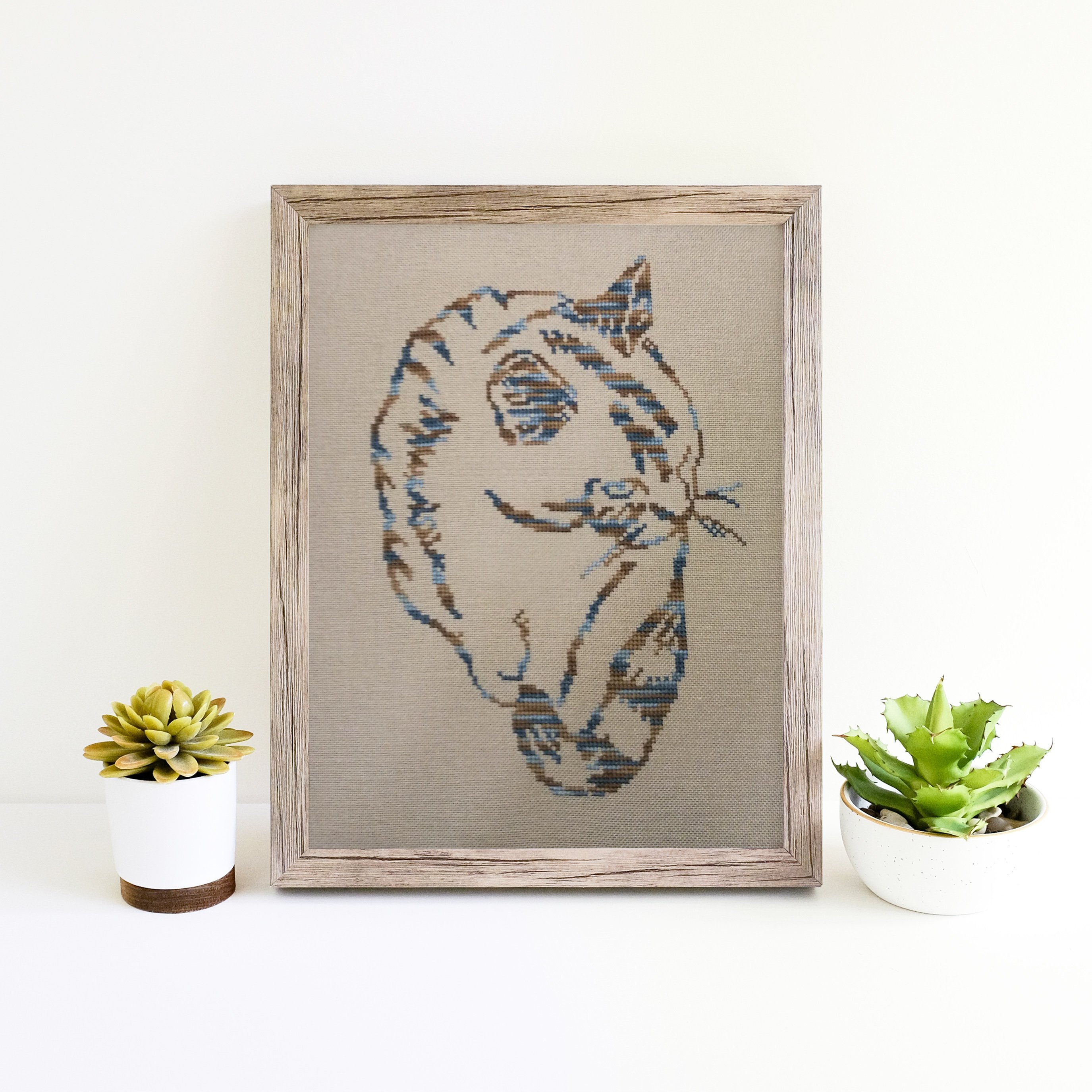 Modern Cross Stitch Pattern, Cat Cross Stitch Pattern, Cat Lovers