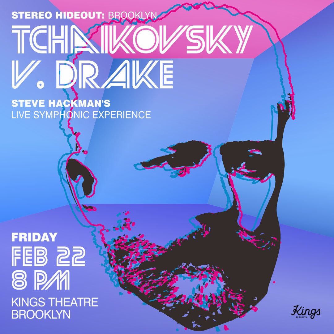 NicoleBartelme's tweet image. Tchaikovsky v Drake: Steve Hackman&apos;s 60-piece @StereoHideout Orchestra mixes Tchaikovsky&apos;s Fifth Symphony with Drake&apos;s music @KingsTheatre February 22: bit.ly/2CtgKcl 
m.youtube.com/watch?v=gYAIh9… 
Guest vocalists @indiacarney @heyitsmariojose @maliafromvegas @BYChorus