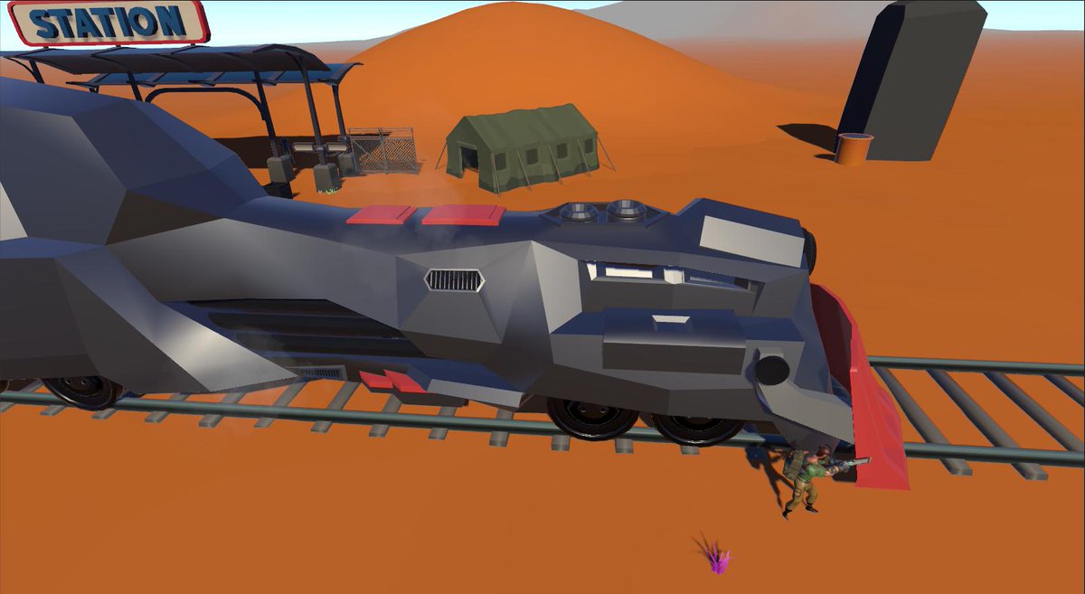 Spent some time modeling today, trying to figure out what we're going to do for the train engine. #gamedev #gamedevelopment #indiedev