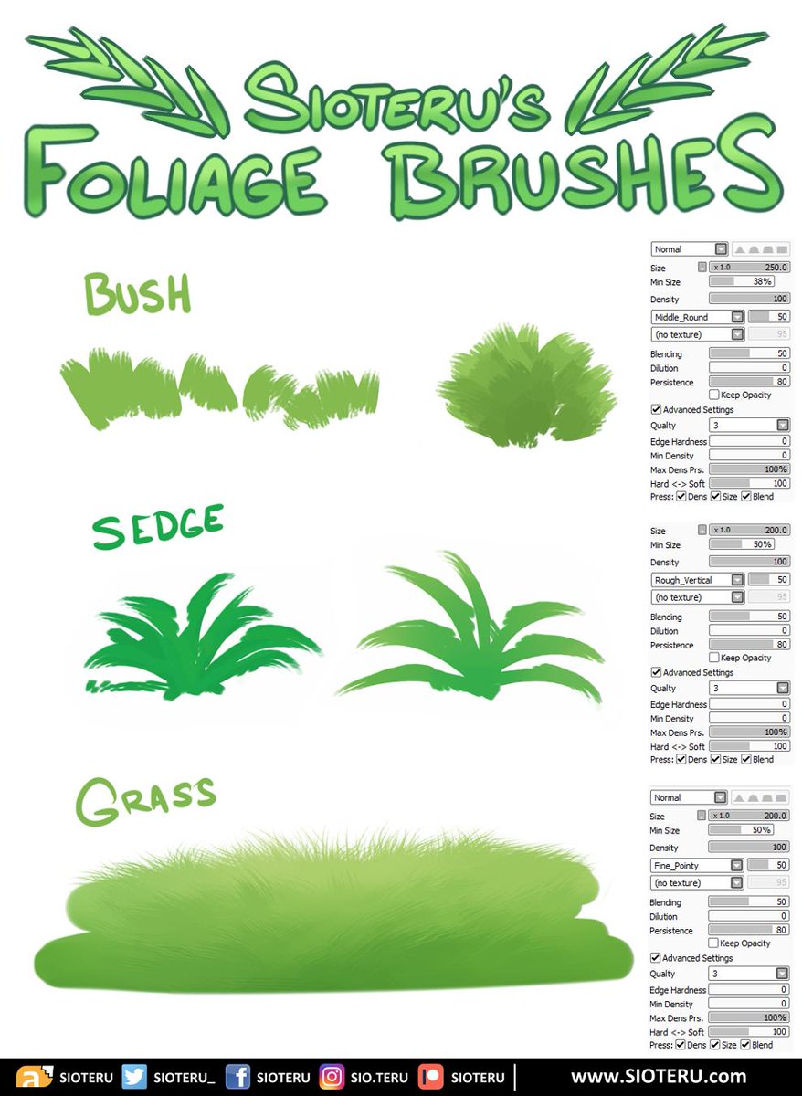 Paint Tool Sai Leaf Brush
