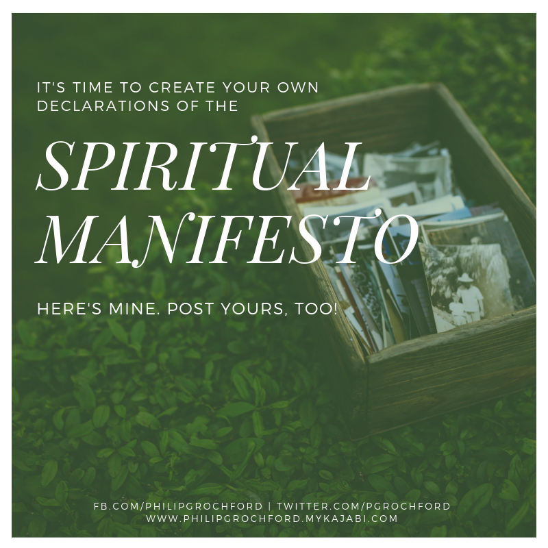 pgrochford's tweet photo. It's time to create your own declarations of the Spiritual Manifesto. Here's mine. Post yours, too!

Think, Be Still, &amp; Grow Spiritually
Grab a copy of my book at https://t.co/nEBrm8nS42 https://t.co/MNGwwT3UB4