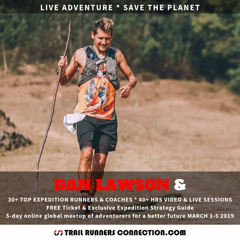 runners_trail's tweet photo. Repurpose Your Running Gear: Grab your FREE ticket for the 5-day online LIVE #TrailRunnersConnection event to hear Dan's story and that of 30+ top #ExpeditionRunners running for a better #CleanPlanet https://t.co/sNoInJ8Inp @ReRunClothing @Therunningdan https://t.co/7rypd8OodM