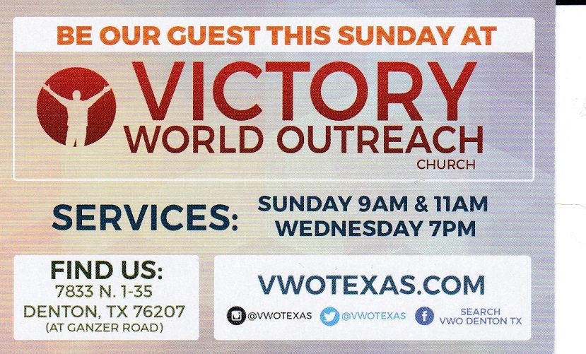 WorldDenton's tweet photo. #VWODenton #Jesus #Church #Miracles #Revival #DentonTX #DentonTexas #UNT #TWU #VWOTexas #SangerTx #KrumTX #PonderTx #CorinthTx #JustinTx #ArgyleTx #AubreyTx #CrossRoadsTx #ProsperTx #lakeDallasTx https://t.co/ItthNovvpF