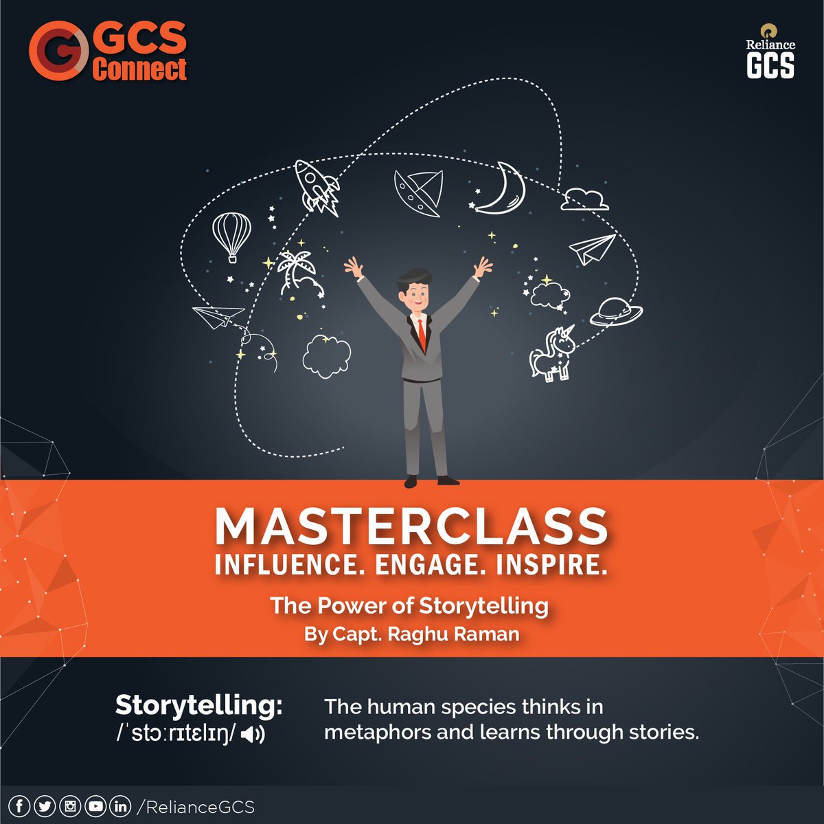 RelianceGCS's tweet image. Capt. Raghu Raman (@captraman) talks about the evolution of a leader and how ‘Future Ready Leaders need FutureSkills’. #Masterclass #GCSConnect
