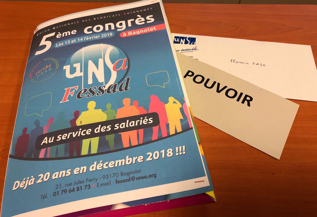 UNSA_USCP's tweet photo. L'@UNSA_USCP participe au Congrès de l'#Unsa-#Fessad à #Bagnolet. Il a été réaffirmé la volonté de répondre aux besoins exprimés récemment dans la société par des propositions innovantes, #progressistes & #concrètes. Le #syndicalisme utile et #réformiste est toujours un combat. https://t.co/8CgvUCzSy9