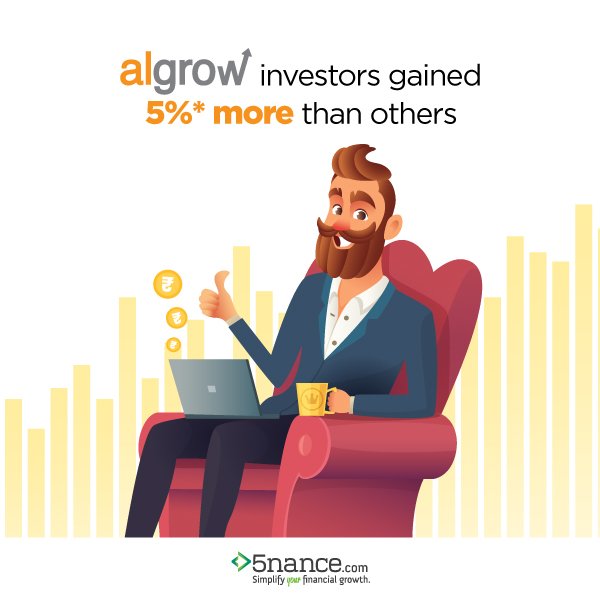 5nancetweets's tweet image. 2018 was an unpredictable year for investors, but not for those who invested in Algrow. Read our blog to know how and why Algrow investors gained 5% more than other investors despite the market was volatile. bit.ly/2N1NQF7.  #Algrow #Finance #Investments #5nance