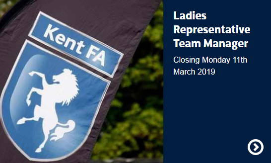 VACANCY: We are welcoming applications in to become the Kent FA Representative Ladies Team Manager! ⚽️

If you are passionate about women's football, and want to help represent Kent on a national stage, get in touch! 🎉

Get more information 📲 kentfa.com/about/job-oppo…