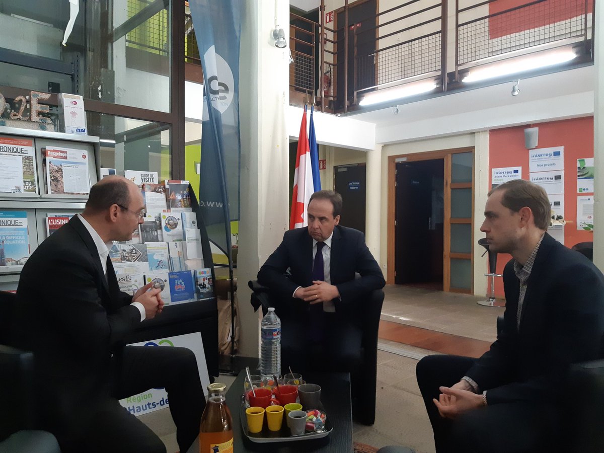 UDI62_off's tweet image. @jclagarde @OGacquerre visitent le pôle d&apos;excellence @cd2e1119 démonstrateur de l&apos;#ecotransition et de ses effets de filières à @LoosenGohelle #environnement #economie #Europeennes2019