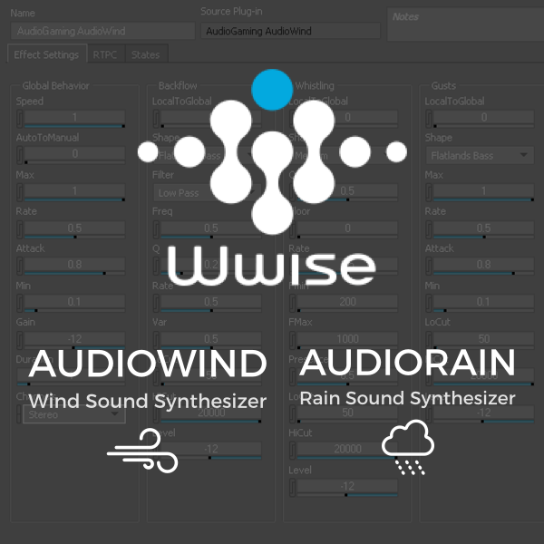 We are proud to announce the release of AudioWind and AudioRain plugins for #Wwise <a href="/audiokinetic/">Audiokinetic</a>. Synthesizers dedicated to creating wind sounds, ambiance sounds, background, and rain sound. audiokinetic.com/products/plug-…   audiokinetic.com/products/plug-… #gameaudio #sounddesign #soundeffects